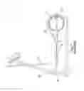Fig. 08 - Oblong Orbital Exercising Machine Having Adjustable and Extendable Trace of Movement