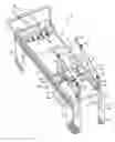 Fig. 01 - Exercise apparatus with a pull cord looped about a central pulley and first and second free pulleys