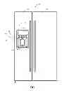 Fig. 02 - Refrigerator with beverage dispenser cleaning system