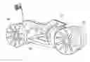 Fig. 01 - Riding vehicle with self-correcting steering