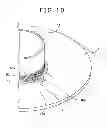 Fig. 09 - Speaker device with a magnetic gap filled with magnetic fluid and changing magnetic flux density in axial and circumferential directions