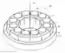 Fig. 01 - Bearing assembly including bearing support ring configured to reduce thermal warping during use