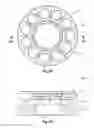 Fig. 11 - Bearing assembly including bearing support ring configured to reduce thermal warping during use