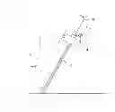 Fig. 01 - Method for determining the inclination of a tower