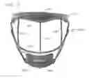Fig. 05 - Ergonomic facemask for an athletic headpiece