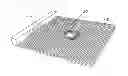 Fig. 01 - Integrated bonding flange support disk for prefabricated shower tray