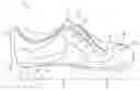 Fig. 01 - Footwear upper having selectively located padding