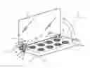Fig. 01 - DISPLAY CASE FOR POWDERED PRODUCTS COMPRISING A LID AND AT LEAST ONE DEVICE FOR BRAKING THE MOVEMENT OF THE LID