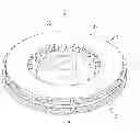 Fig. 01 - Mover and stator assembly of electric machine having convex and concave portions for a respective stator and rotor