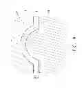 Fig. 15 - Mover and stator assembly of electric machine having convex and concave portions for a respective stator and rotor