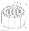 Fig. 01 - Armature of rotating electrical machine