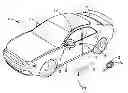 Fig. 01 - Vehicle puddle lamp assembly generating animated image and method
