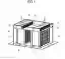 Fig. 02 - Cooling device for cooling rack-type server, and data center provided with same