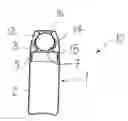 Fig. 01 - Plastic container for a roll-on deodorant