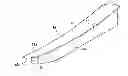 Fig. 01 - Fiber preform of π-shaped section, in particular for a fan platform made of composite material