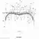 Fig. 02 - Aeroplane tire with crown and carcass both having a concave portion