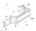 Fig. 01 - Arrangement for fixing the compensating weight guide rails of an elevator, and guide rail bracket used in the arrangement