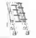 Fig. 32 - Product management display system with trackless pusher mechanism