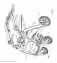 Fig. 06 - Folding travel stroller latch and wheel positioning system
