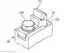 Fig. 01 - Cutting tool, mounting bracket, and rotatable cutting head