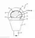 Fig. 01 - Lighting device with semiconductor light source and spaced-apart phosphor region