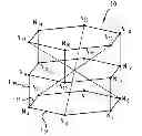 Fig. 01 - Node, mesh communication network and routing reconfiguration method