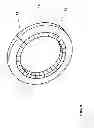 Fig. 02 - Stator component with segmented inner ring for a turbomachine