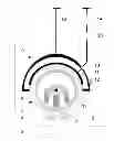 Fig. 01 - Assembly for feeding in HF current for tubular cathodes