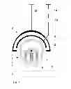 Fig. 02 - Assembly for feeding in HF current for tubular cathodes