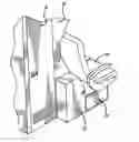 Fig. 01 - Wall mounted stowage compartment