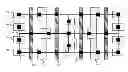 Fig. 01 - Bit cell with double patterned metal layer structures