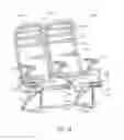 Fig. 02 - Aircraft seating assembly with reduced spacing
