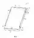 Fig. 02 - Electronic device antenna with multiple feeds for covering three communications bands