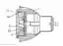 Fig. 01 - Focusing structure for LED lamp having a lens assembly rotatably engaged to a main body