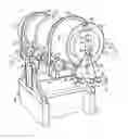 Fig. 01 - Tilt-roll table for use in cleaning UFcylinders