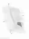 Fig. 01 - Fibrous reinforcement structure for composite material part having a reduced thickness portion