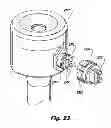 Fig. 22 - System for surgical insufflation and gas recirculation