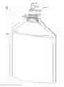 Fig. 01 - Fluid sampling flask having cap and valve assembly