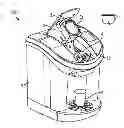 Fig. 01 - Beverage forming device and method with moving beverage cartridge holder