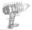 Fig. 01 - CLUTCH AND HAMMER ASSEMBLIES FOR POWER TOOL
