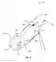 Fig. 03 - Golf bag with a docking station for an electronic device