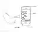 Fig. 20 - Golf bag with a docking station for an electronic device