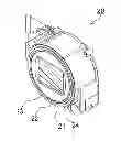 Fig. 01 - Lens barrel including blur correcting mechanism and rotatable retracting lens