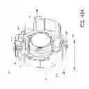 Fig. 49 - Lens barrel including blur correcting mechanism and rotatable retracting lens