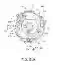 Fig. 62 - Lens barrel including blur correcting mechanism and rotatable retracting lens