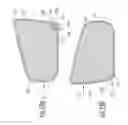 Fig. 22 - Exterior rearview mirror assembly