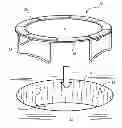 Fig. 01 - In-ground trampoline pad system