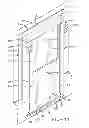 Fig. 12 - Center door assembly for dump bed and method of removing retractable door therein