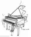Fig. 01 - Automatic player musical instrument, automatic playing system incorporated therein and overheat protector for automatic playing system