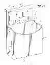 Fig. 02 - TISSUE DISPENSER AND DISPOSAL UNIT